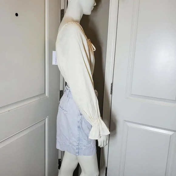 Anthropologie Pilcro and the Letterpress Slim Boyfriend Paperbag Shorts Size 28 - Picture 12 of 15